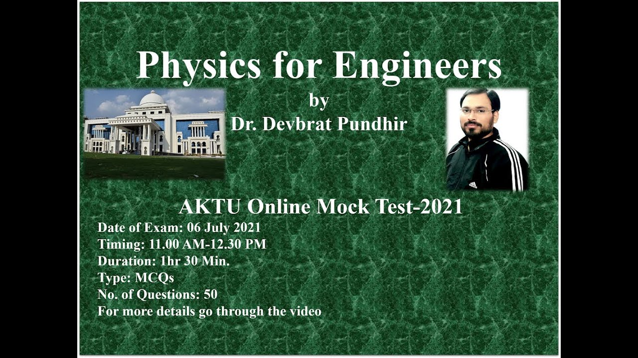AKTU Online Mock Test 2021