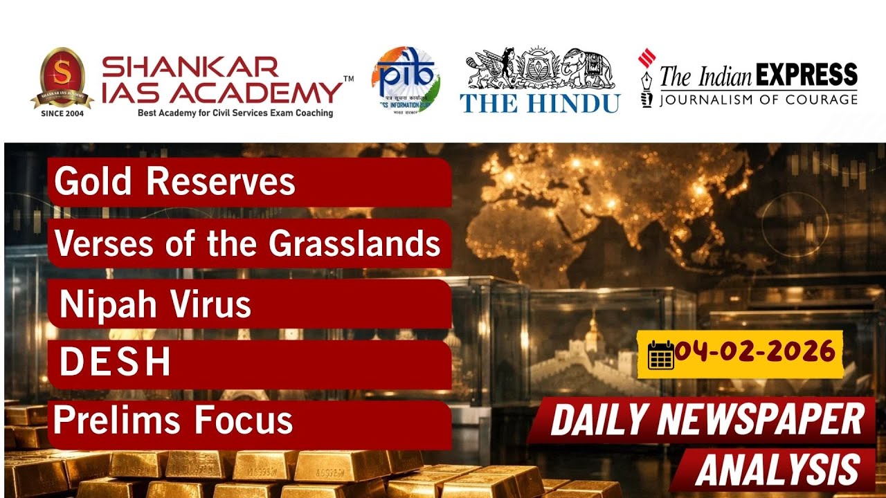 Daily Current Affairs Analysis | February 04th, 2026 | Shankar IAS Academy | UPSC | Mains 2026