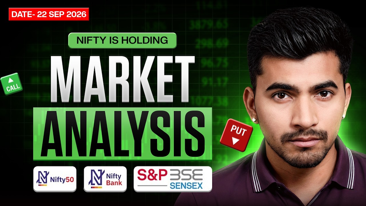 September 22 Market Analysis | Nifty & Bank Nifty Prediction | Best Tuesday Trading Setup
