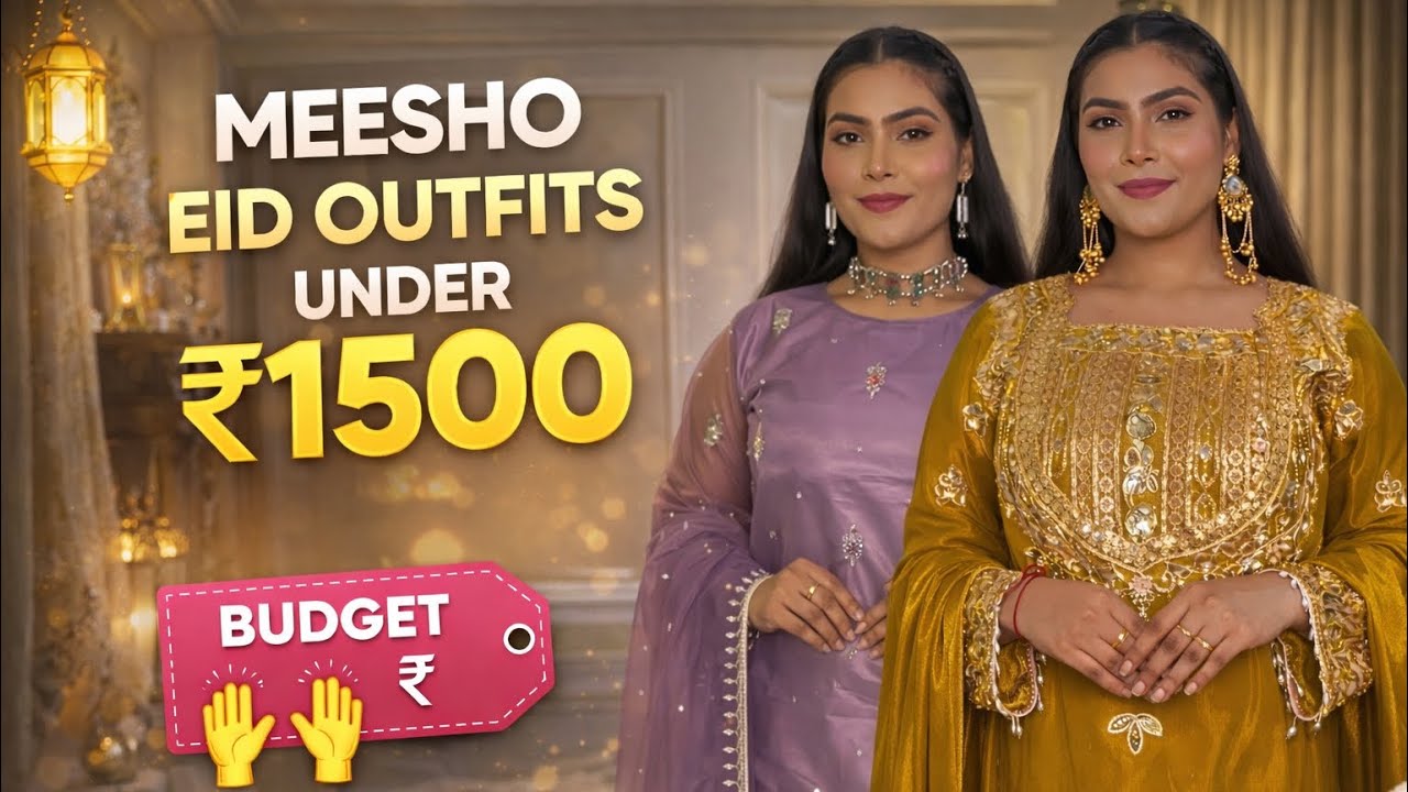 “Meesho Eid Outfits Haul Under ₹1500 😳 | Budget Eid Looks”#eid #meesho #newvideo #youtube #viral 