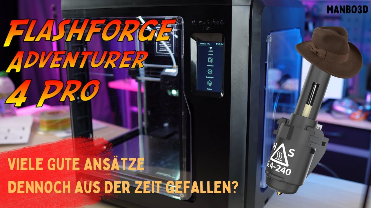 Flashforge Adventurer 4 Pro 3D Drucker  - Ein voll eingehaustes Abenteuer