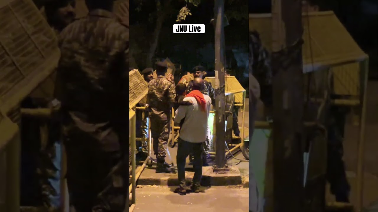 JNU Live ..Current situation #jnu #jnulife #jnu live #jnusu