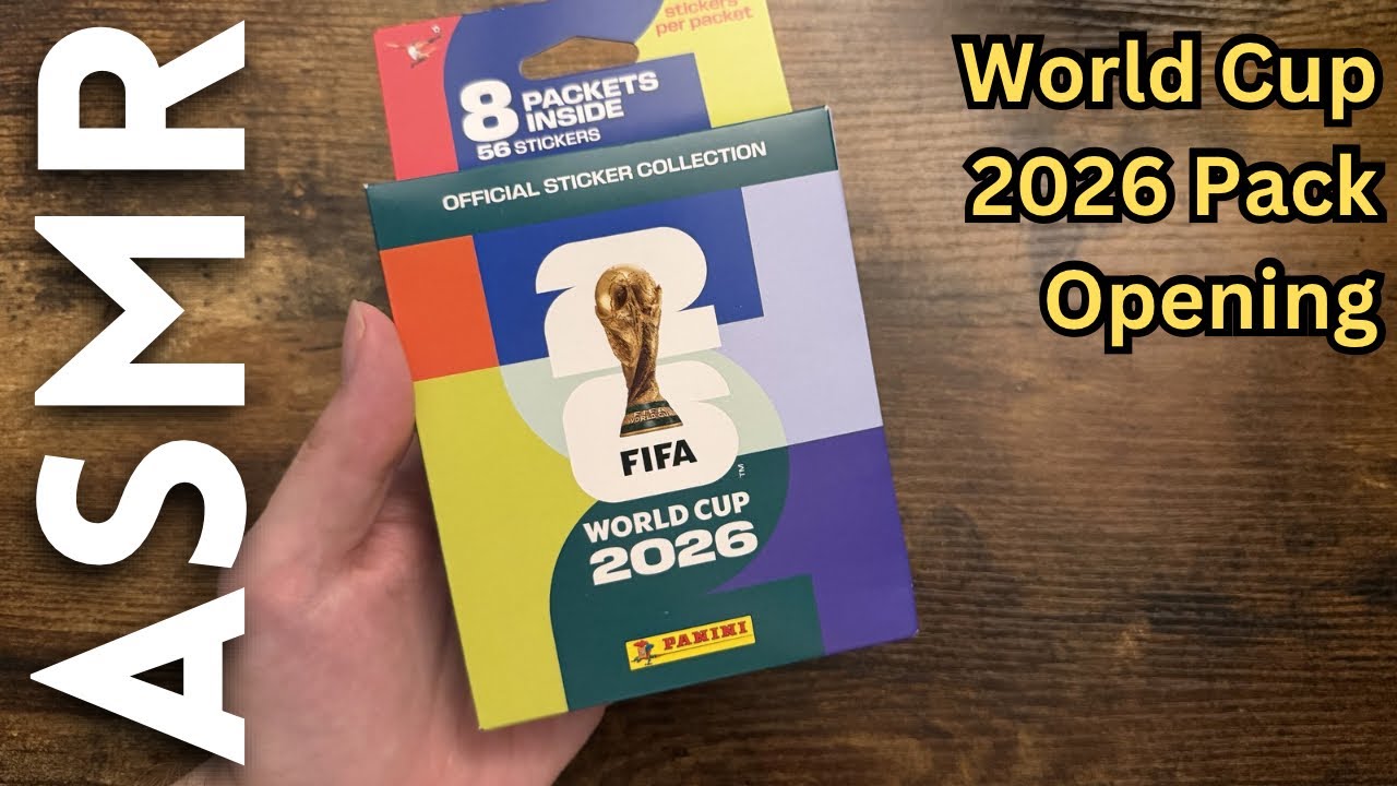 World Cup 2026 Sticker Pack Opening [ASMR Football]