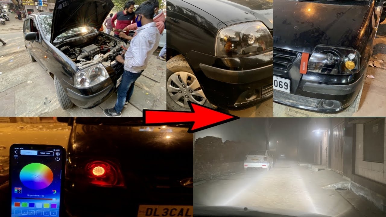 Installing Aftermarket Projector in My Car🔥 Autoki Projector🔥 HID🔥 Demon Eye🔥 projectors for car