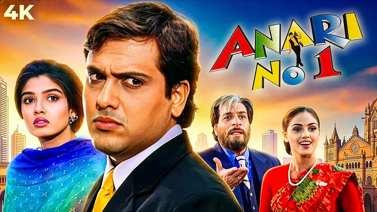 Govinda Superhit 90s Comedy ANARI NO.1 1999 Hindi Full Movie 4K | Raveena Tandon, Kader Khan