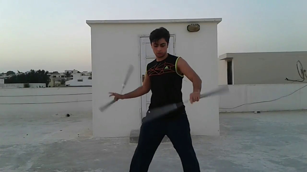 Opposite Hand Rolls- Double Nunchaku Tutorial