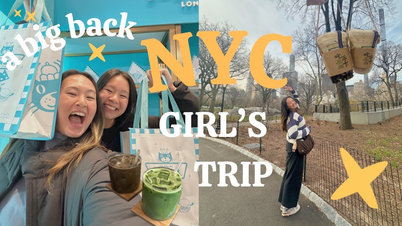 FIRST time traveling with my SISTER to NYC Vlog (Girl's Trip)!!