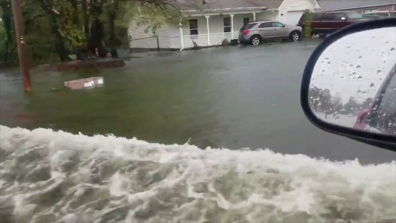 Flooding in Havelock, NC. Hurricane Florence. September 14, 2018.