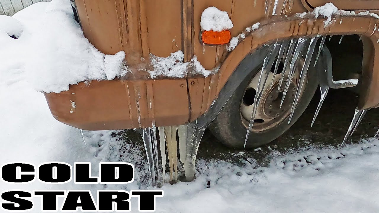 Cold Start Chevy 454 - Winter RV Living