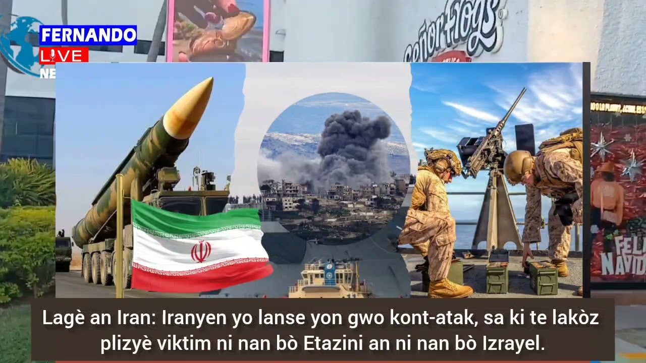 🔥⛳🇺🇸⛳🚨🔥 Men Zen: Jounalis Valerio Saint-Louis sou Lagè an Iran: Iranyen yo lanse yon gwo kont-atak🔥⛳
