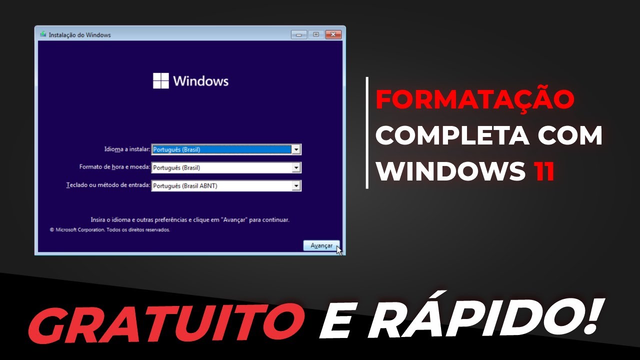 [Formatação] - Como instalar o Windows 11 (Completo)!