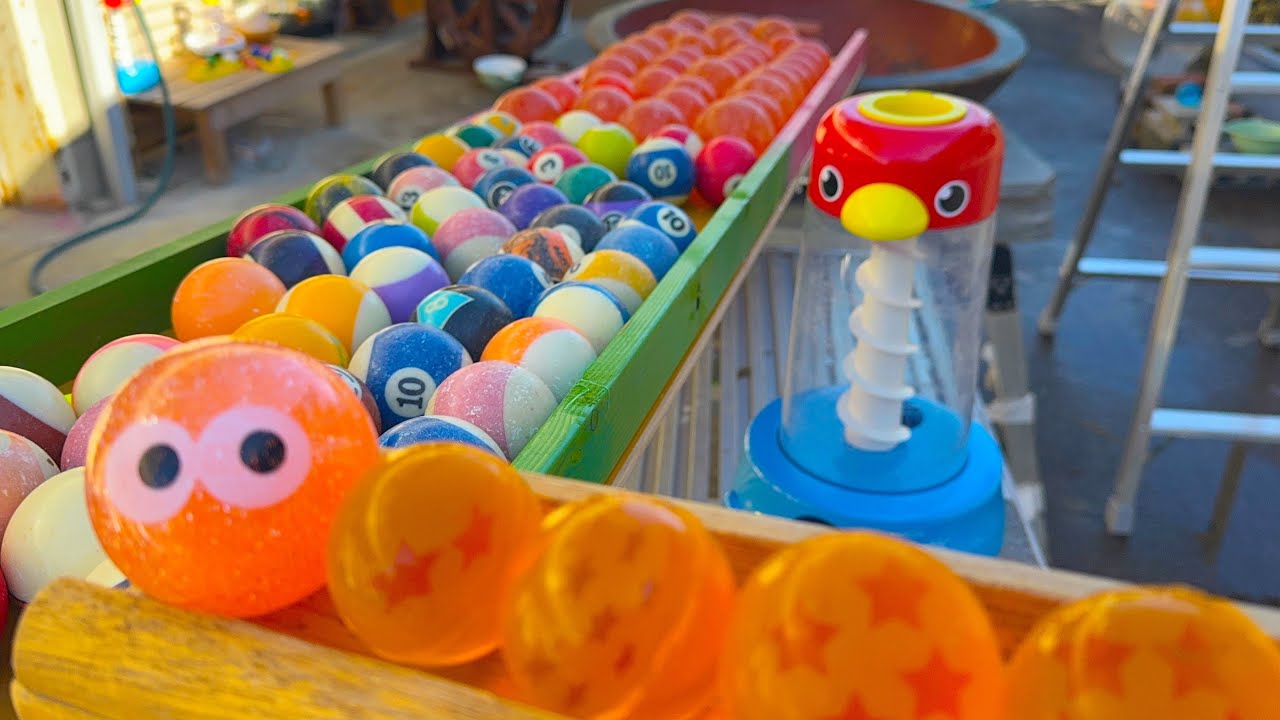 100マーブルラン⭐︎marble run 大きなドラゴンボールと目玉ボール