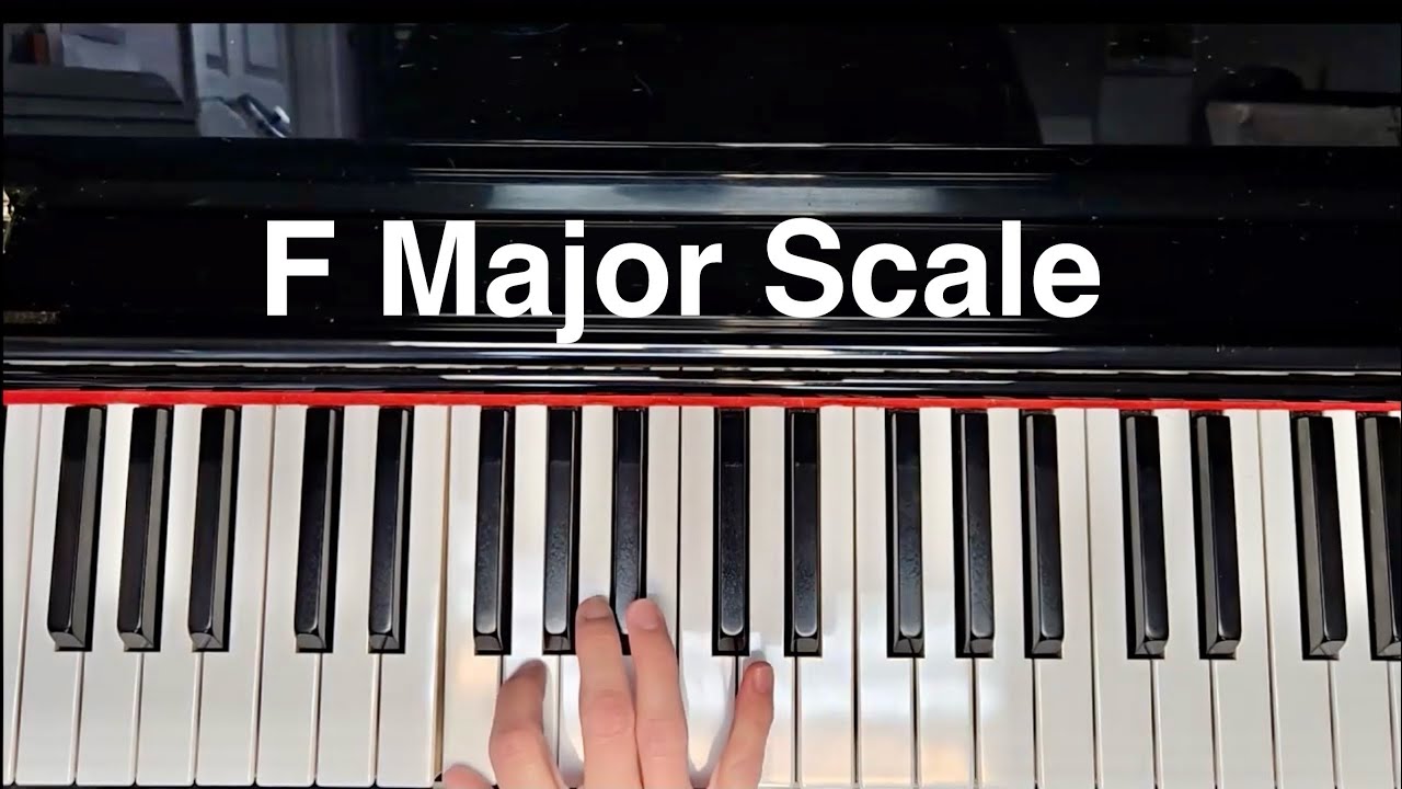 Фортепиано в тональности фа мажор 🎹 #pianoscales