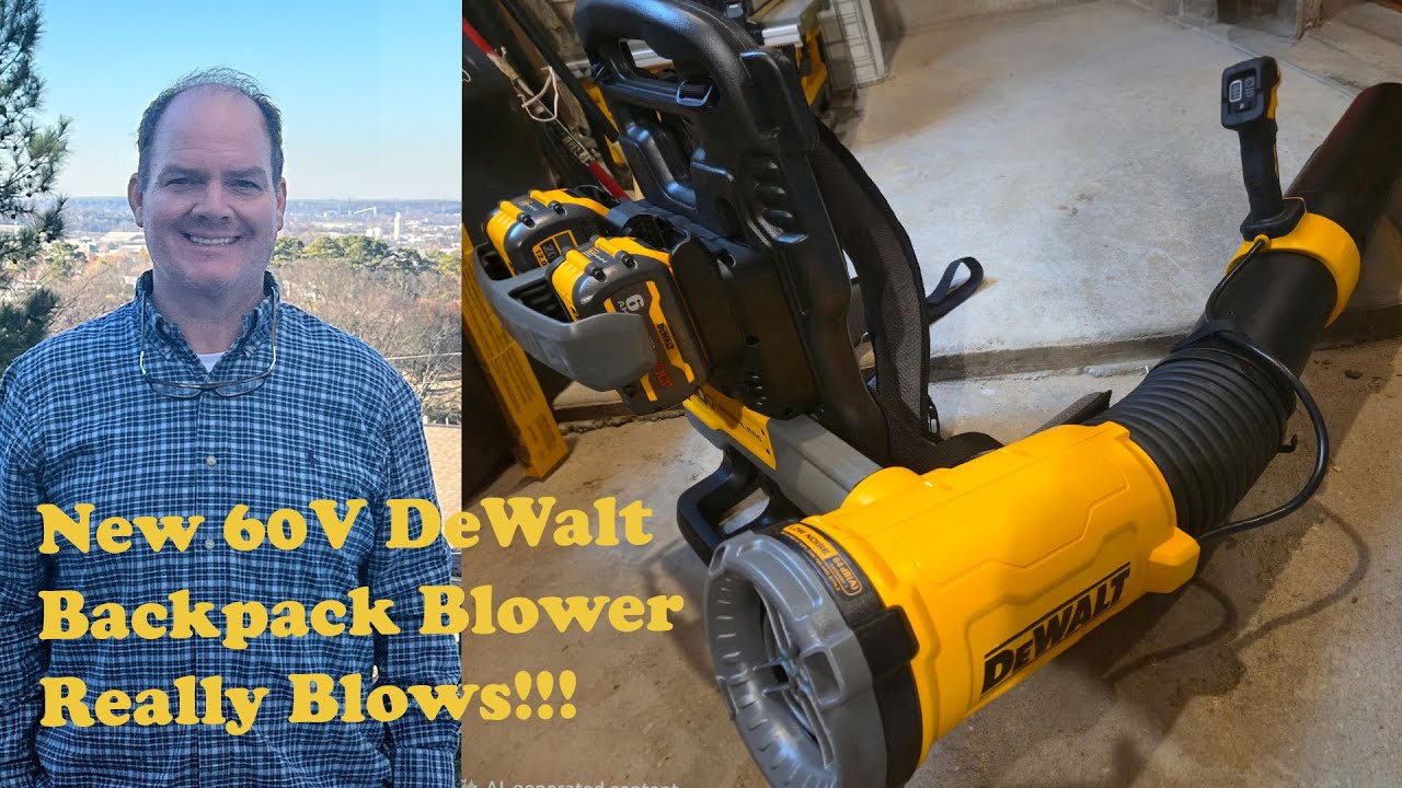 DeWalt 60V FlexVolt Backpack Blower Blows (DCBL570)