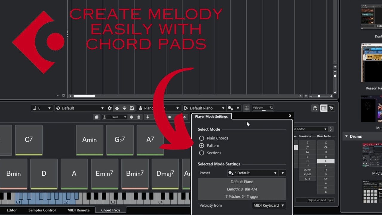 MAKING A BEAT IN CUBASE USING CHORD PADS BECAUSE I'M SO LAZY!!