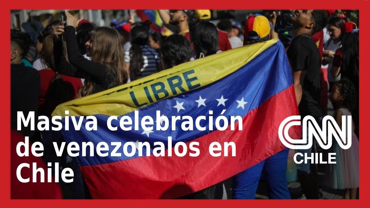 Venezolanos en Chile celebran ofensiva de EE.UU. y anuncio de captura de Nicol&aacute;s Maduro
