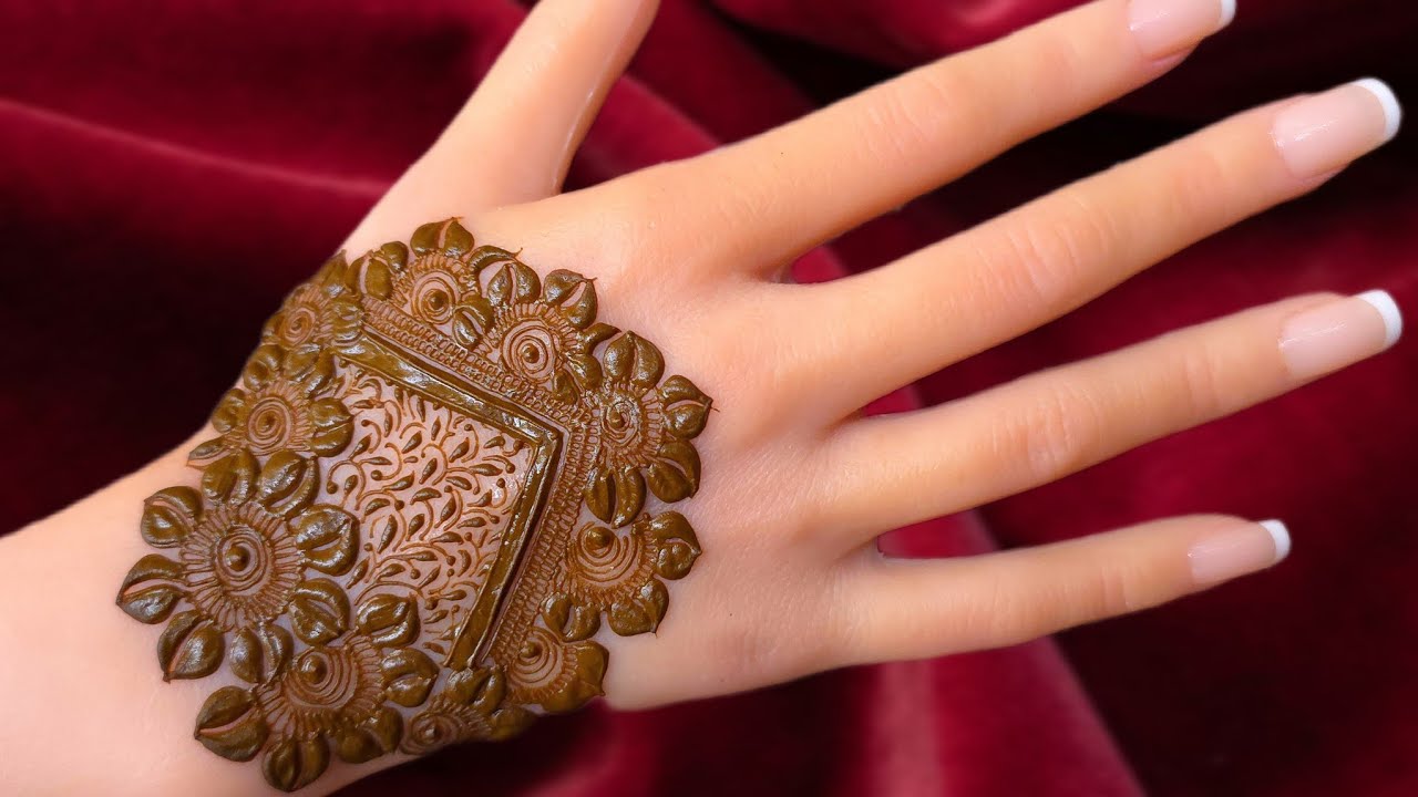 Gulf Leafy Divine Bridal Henna Mehndi Design●Exclusive Henna Design Tutorial Step by step 