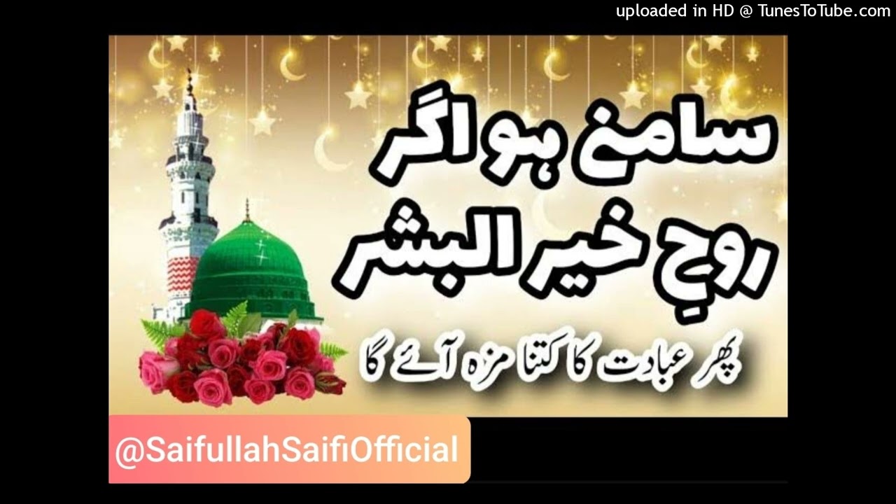 Samny Ho Agar Rooh e Khair Ul Bashar - Saifullah Saifi