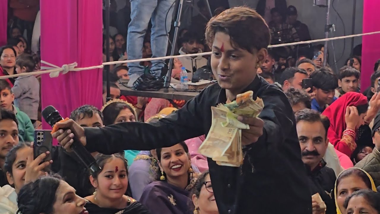 Singer Harsh Sikander during Jagran at Mahadev Mandir, Reasi