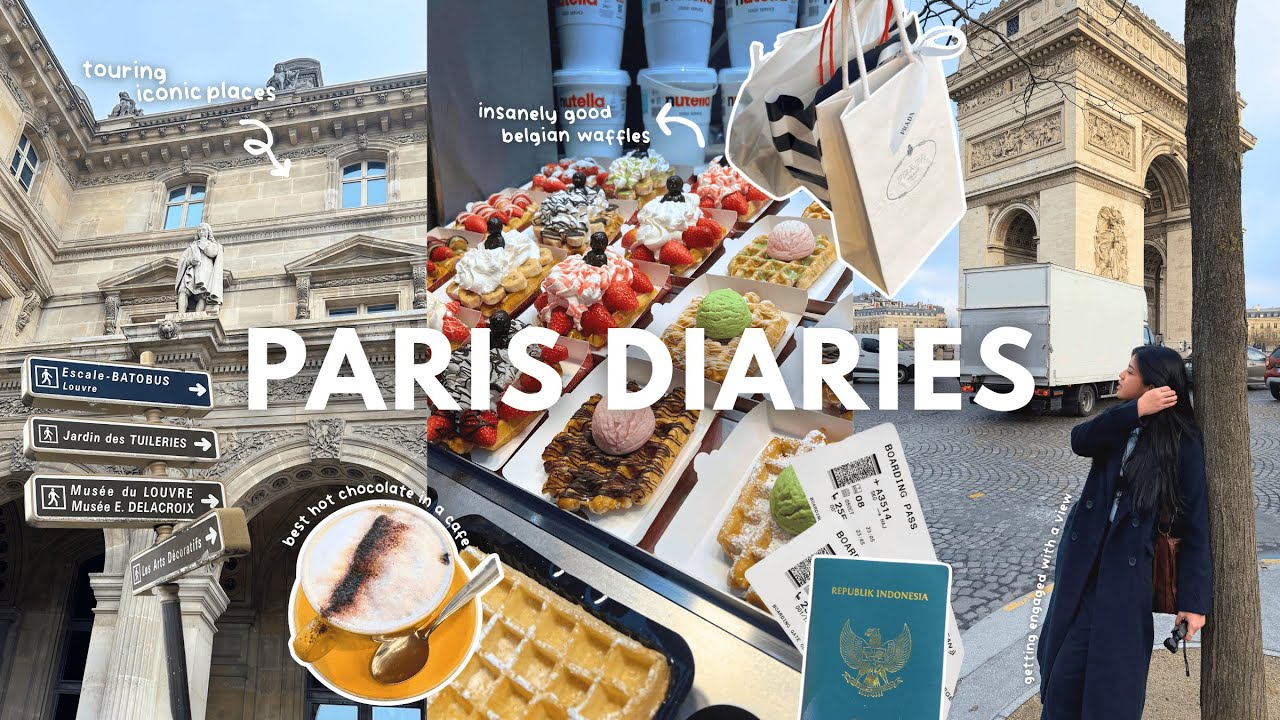 EUROPE VLOG ☕️✨| trying cafes in paris, rainy days in brussels, city tours, got enggaged?! (ID/EN)