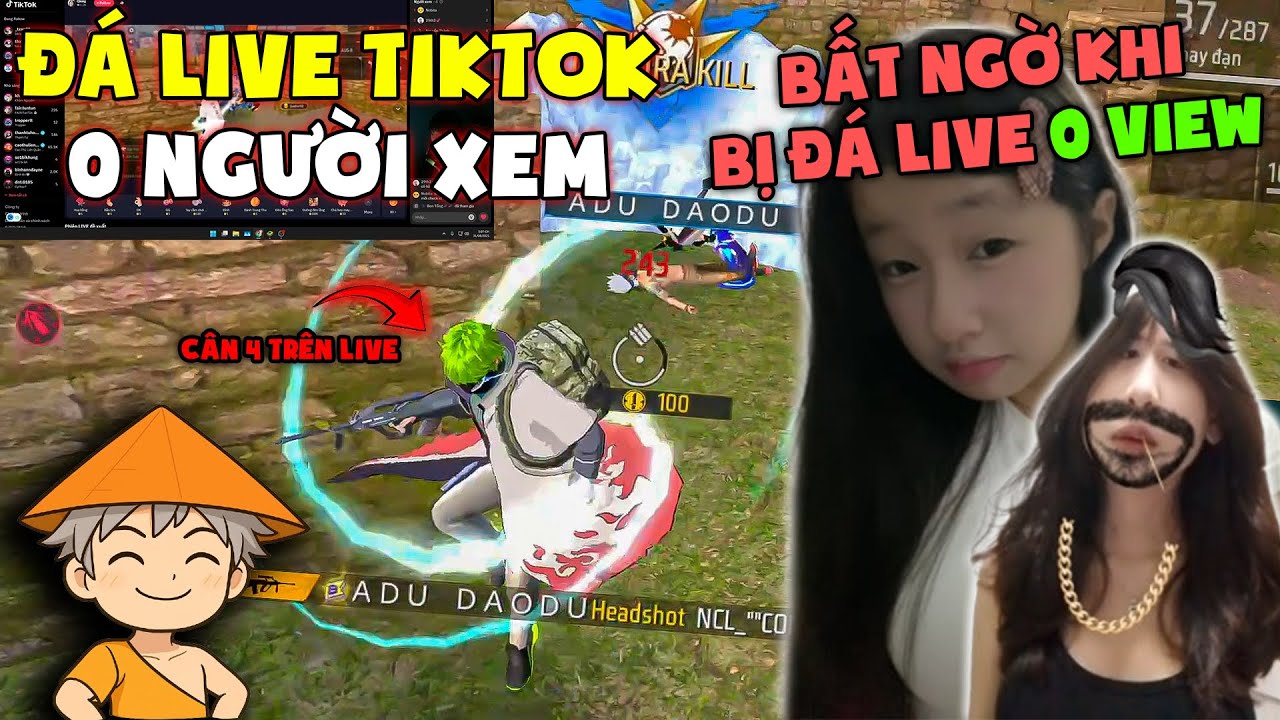 Đá LIVE 0 Người Xem | Hai Bạn Nữ Phản Ứng Bất Ngờ Khi Daodu Cân 4 Trực Tiếp