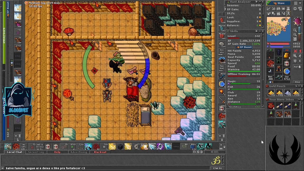 Tibia Classic Global -  chill Game gamer Background chill spa studio bosses nft cash money