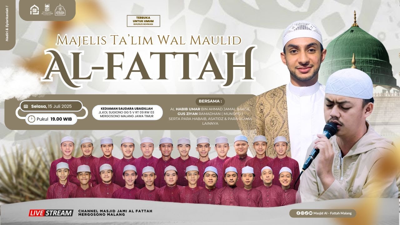 🔴 LIVE MAJELIS TAKLIM WAL MAULID ALFATTAH MERGOSONO MALANG