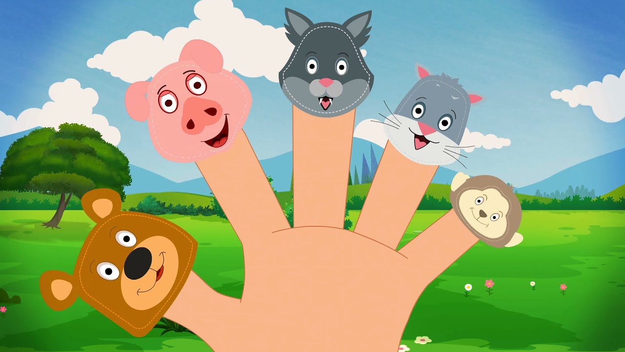 Animals Finger Family | Songs For Childrens And Nursery Rhymes