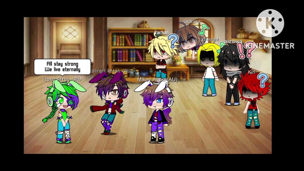 afton family song - Izuku Afton, Virgil Afton, Mikey afton triplets (mha) gacha club