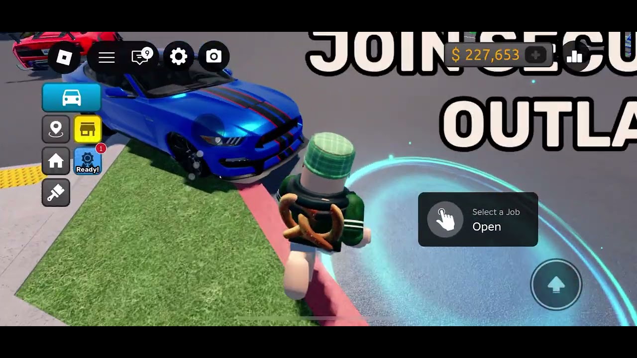 Playing Roblox 