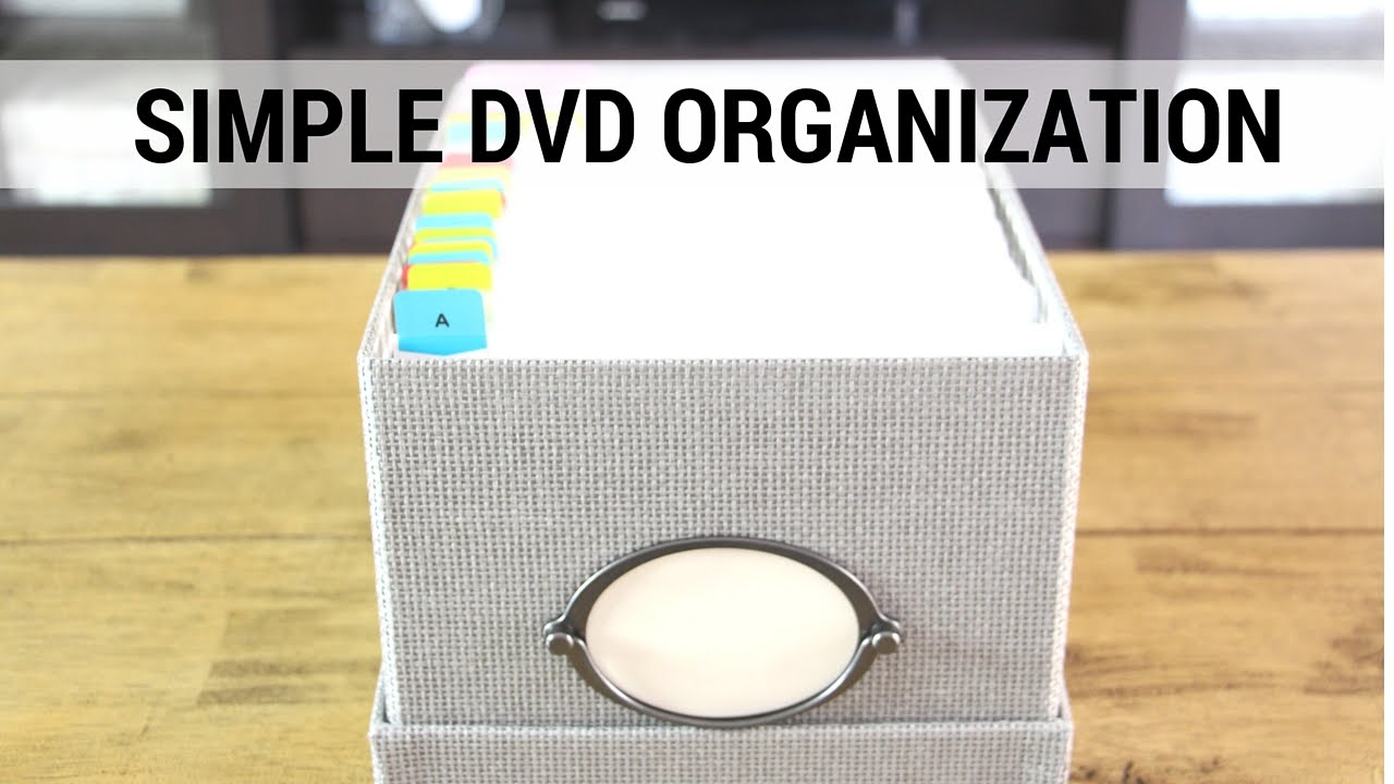 DVD ORGANIZATION: How To Organize
