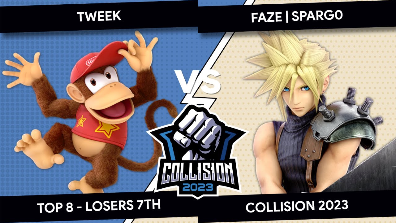 Collision 2023 - Tweek (Diddy Kong) VS FaZe  Sparg0 (Cloud) - Top 8 - Losers 7th