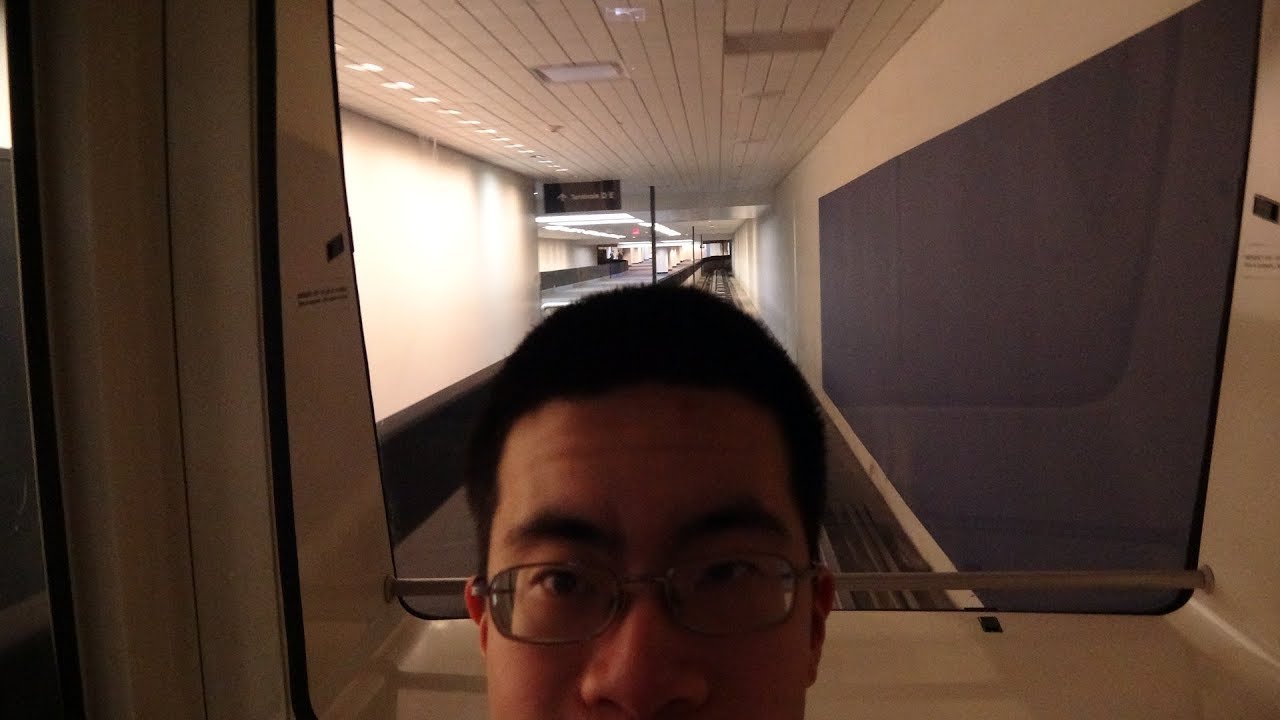 A FULL Round Trip on the Subway train at Houston Bush IAH Airport!