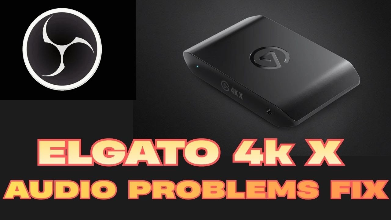 Аудиоинтерфейс ELGATO 4K X не работает в OBS.