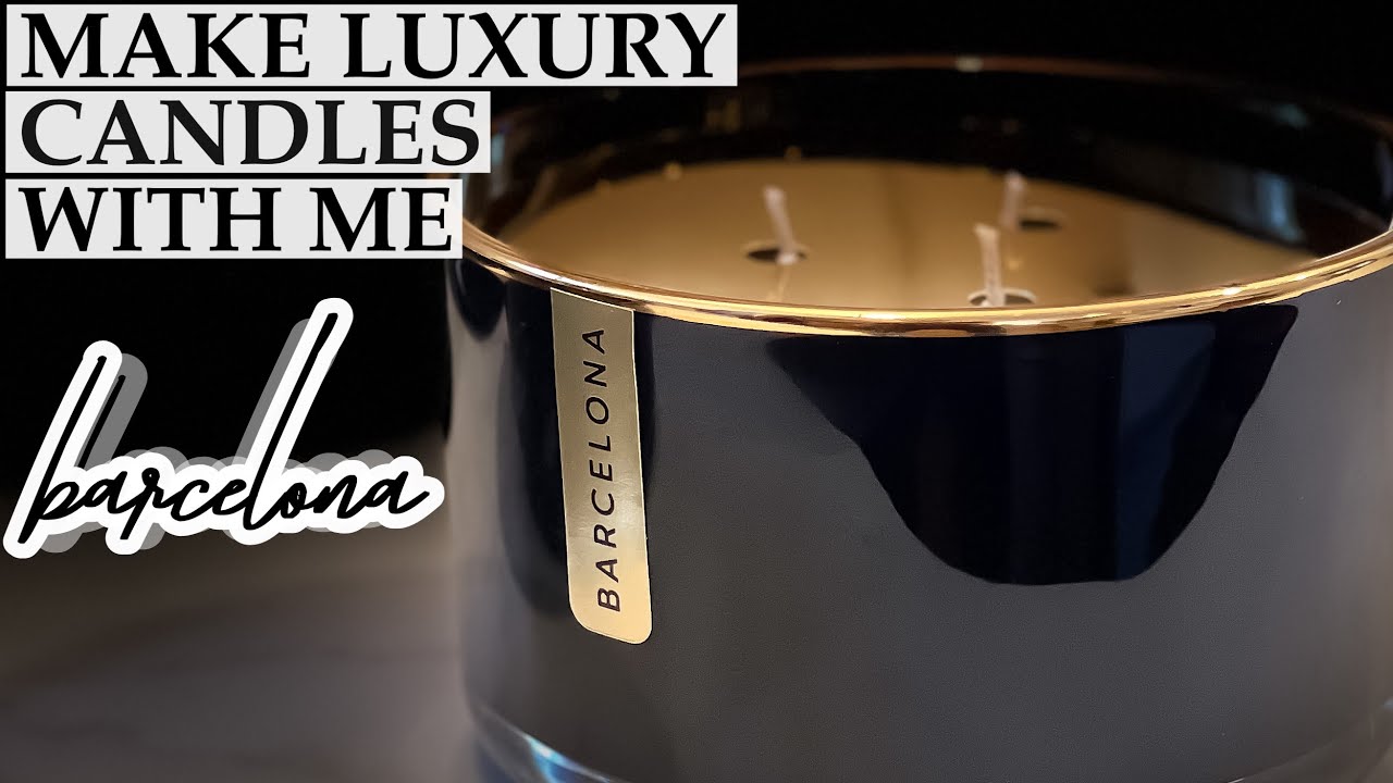Make Luxury Triple Wick Candles with me | Barcelona
