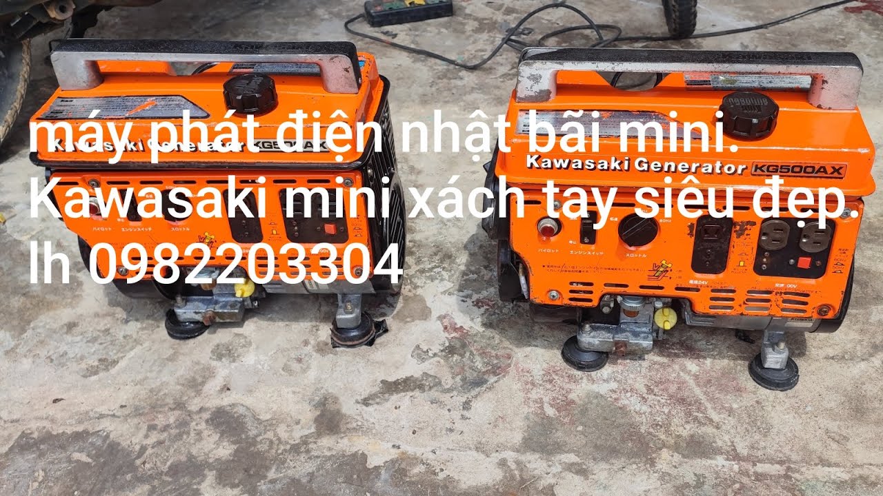 Máy phát điện nhật bãi. Mini xách tay Kawasaki siêu đẹp lh 0982203304