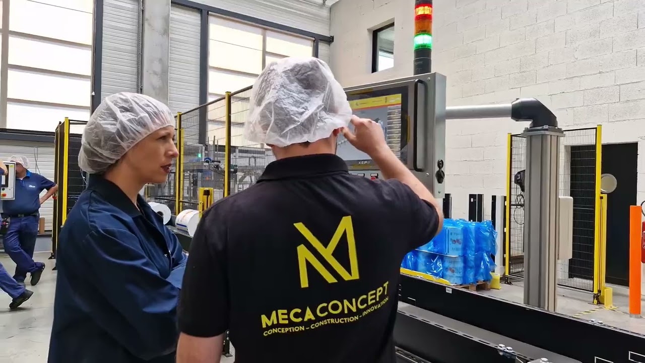 Ligne automatisée de conditionnement & palettisation  | STTP Emballage × MECACONCEPT