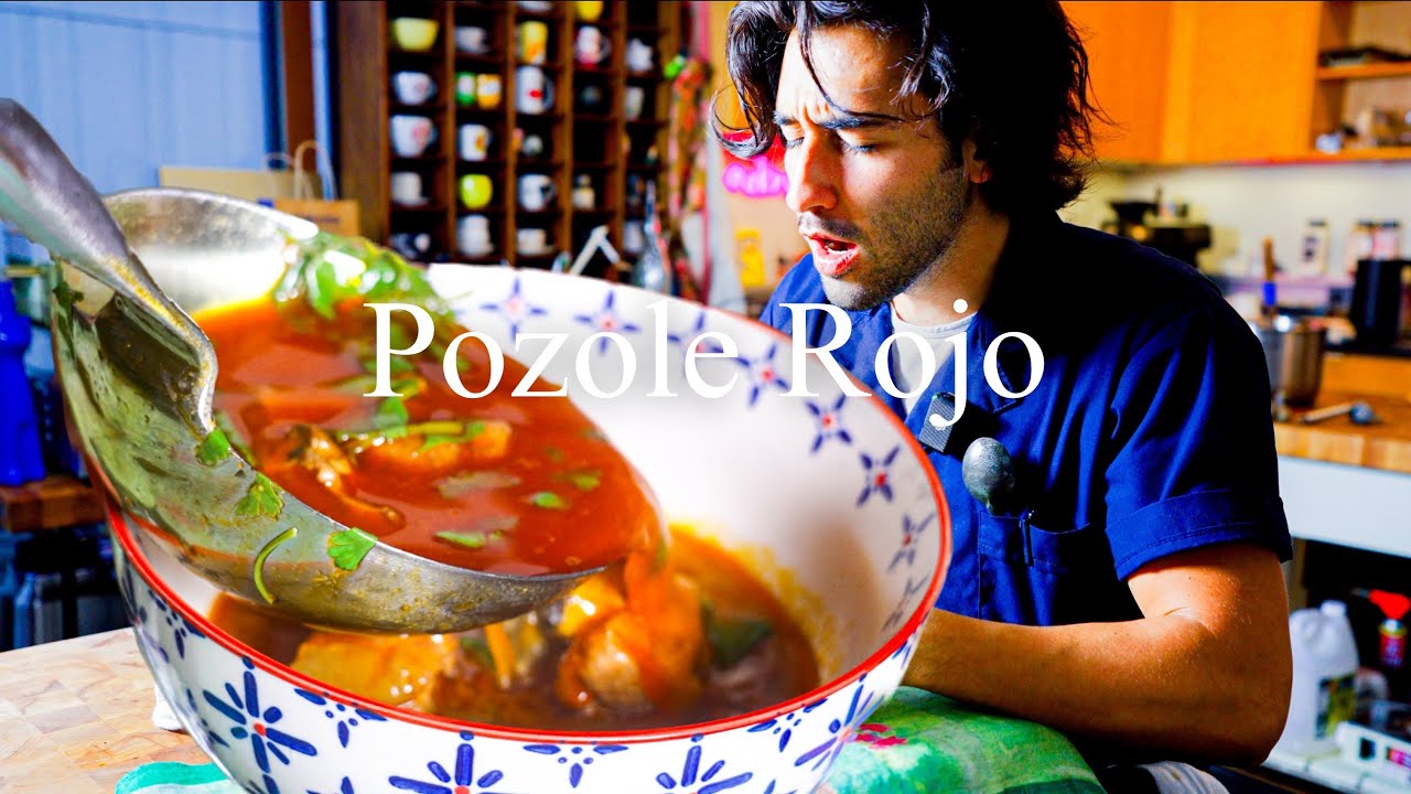 I made soup for 30 days | Good Soup Day 2 Pozole Rojo