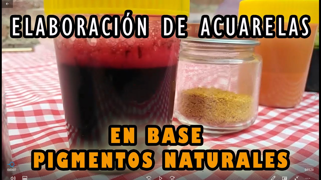 ELABORACIÓN DE ACUARELAS EN BASE A PIGMENOS NATURALES
