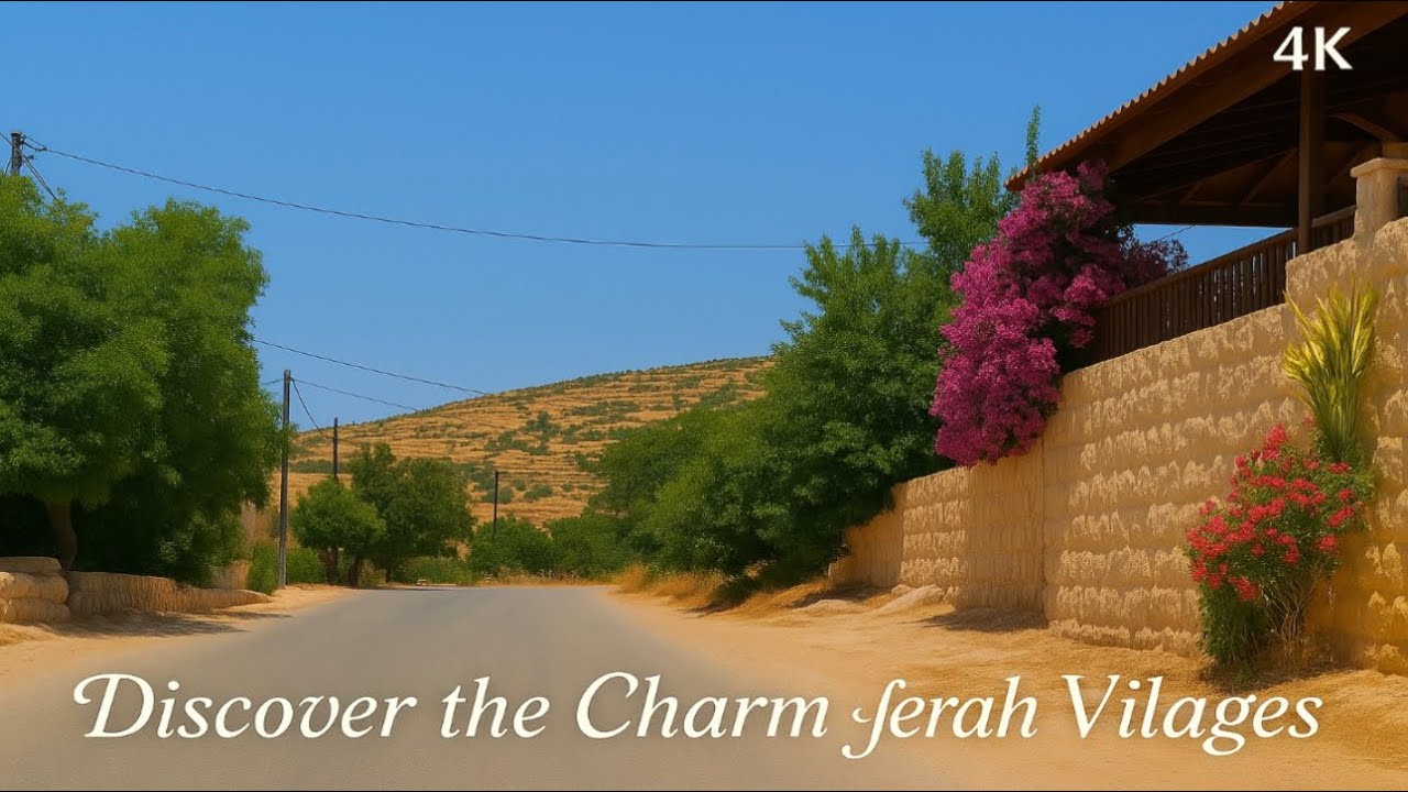 Driving Through the Hidden Villages of Jerash, Jordan 🇯🇴 | Peaceful Countryside Ride