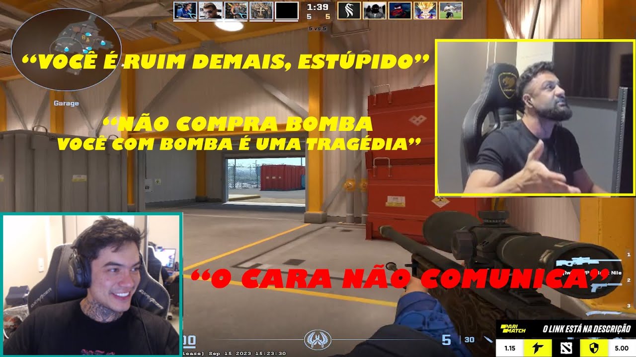 FER TILTOU COM O FNX - FER, FNX e LUCAS NO CS2! MUITA RESENHA!
