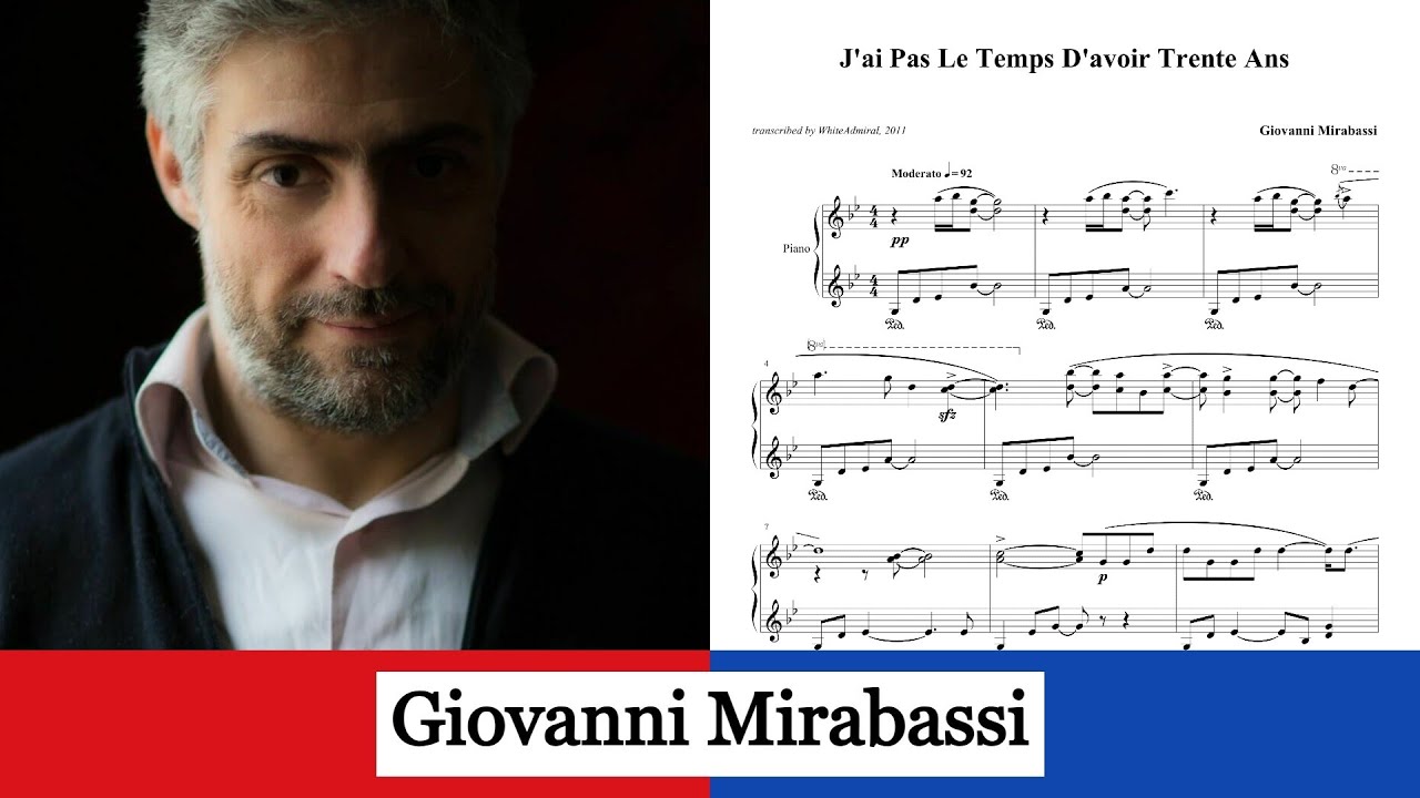 J'ai Pas Le Temps D'avoir Trente Ans - Giovanni Mirabassi - (piano solo)