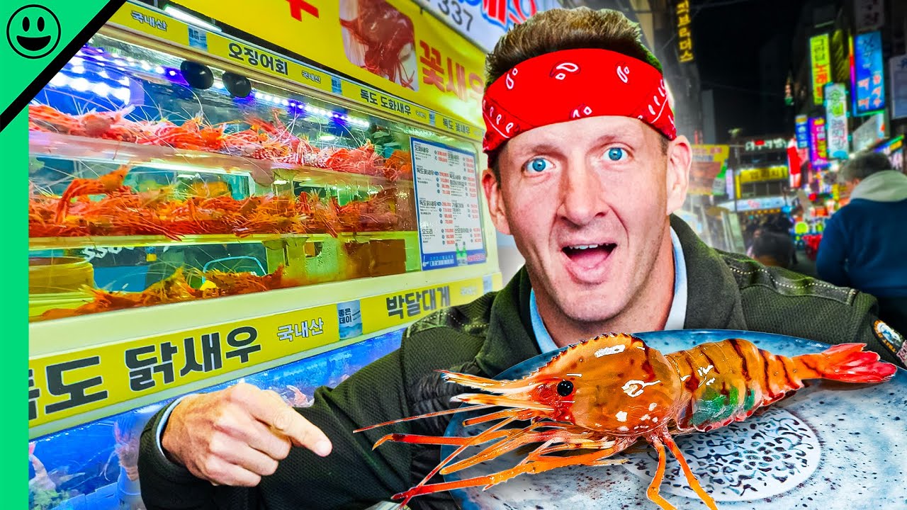 Korea&rsquo;s Seafood Street Food!! Super RARE Sea Creatures!!
