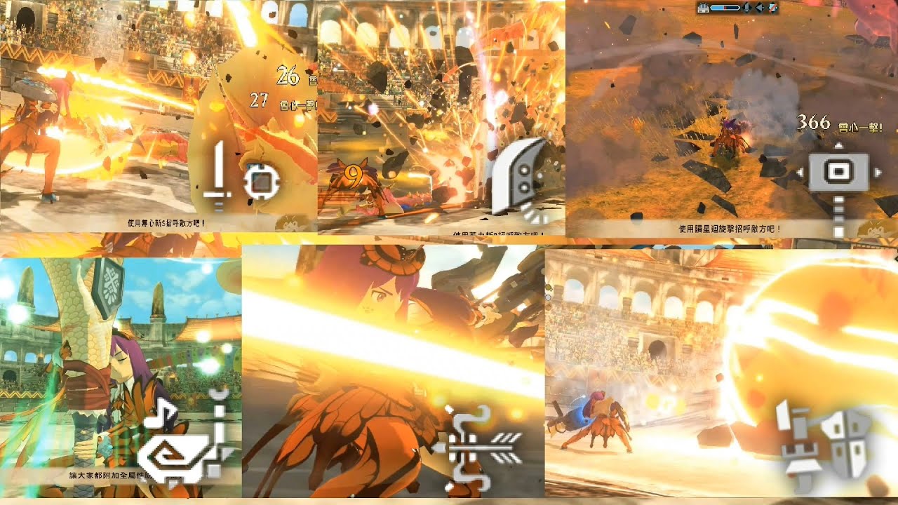 魔物獵人物語 2 破滅之翼 DEMO - 全類型武器技能 (正式版見說明連結) 單手劍。大劍。大錘。狩獵笛。弓。銃槍 Monster Hunter Stories 2 All Weapon Skill