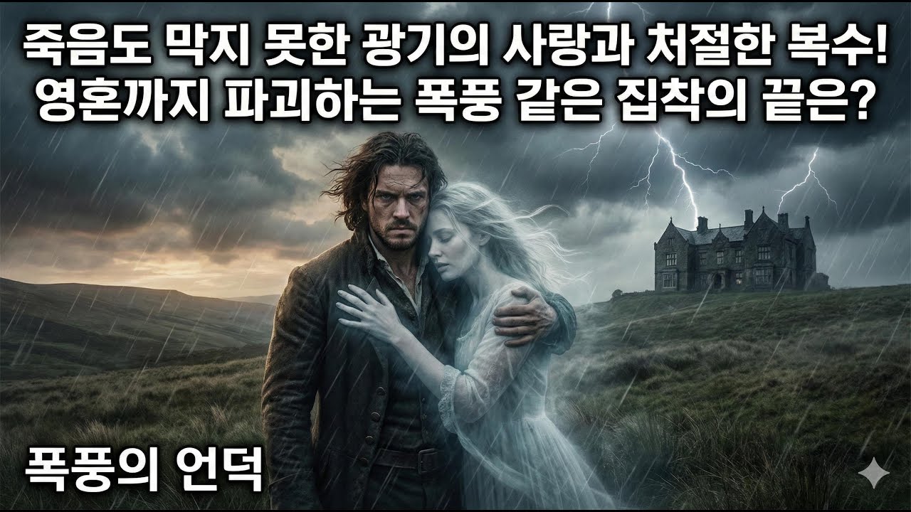 [폭풍의 언덕 - 에밀리 브론테]   한 여인을 사랑했던 두 남자, 사랑했기에 복수했고, 복수했기에 파멸했던 한 남자의 비극적인 이야기  [책,독서,이야기]
