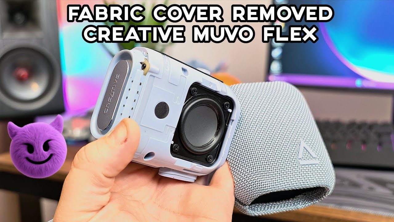 Creative Muvo Flex Fabric Cover Removed 🔥😱