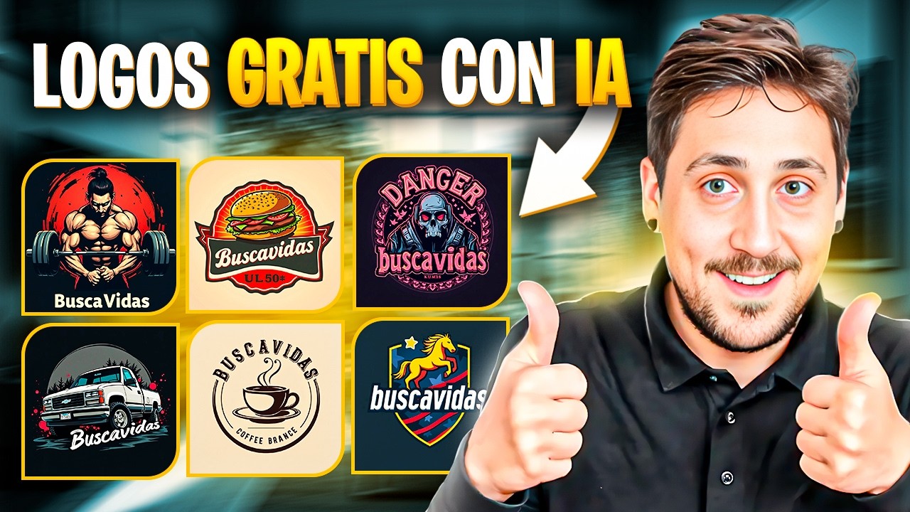 Cómo Crear LOGOS con IA GRATIS - ¡Diseños PROFESIONALES en 12 Segundos!