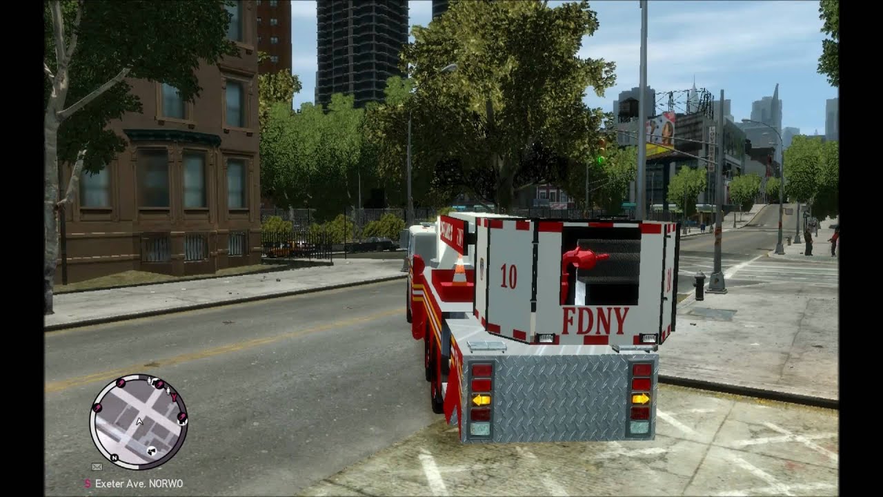 GTA4:EFLC - FDNY movable ladder truck