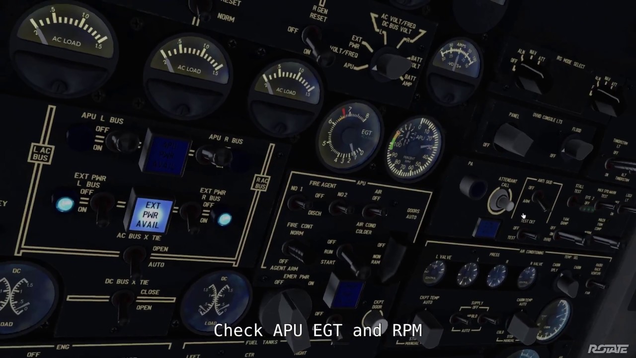 Rotate MD-80 v. 1.3 Procedures, part 1. Interior Preflight