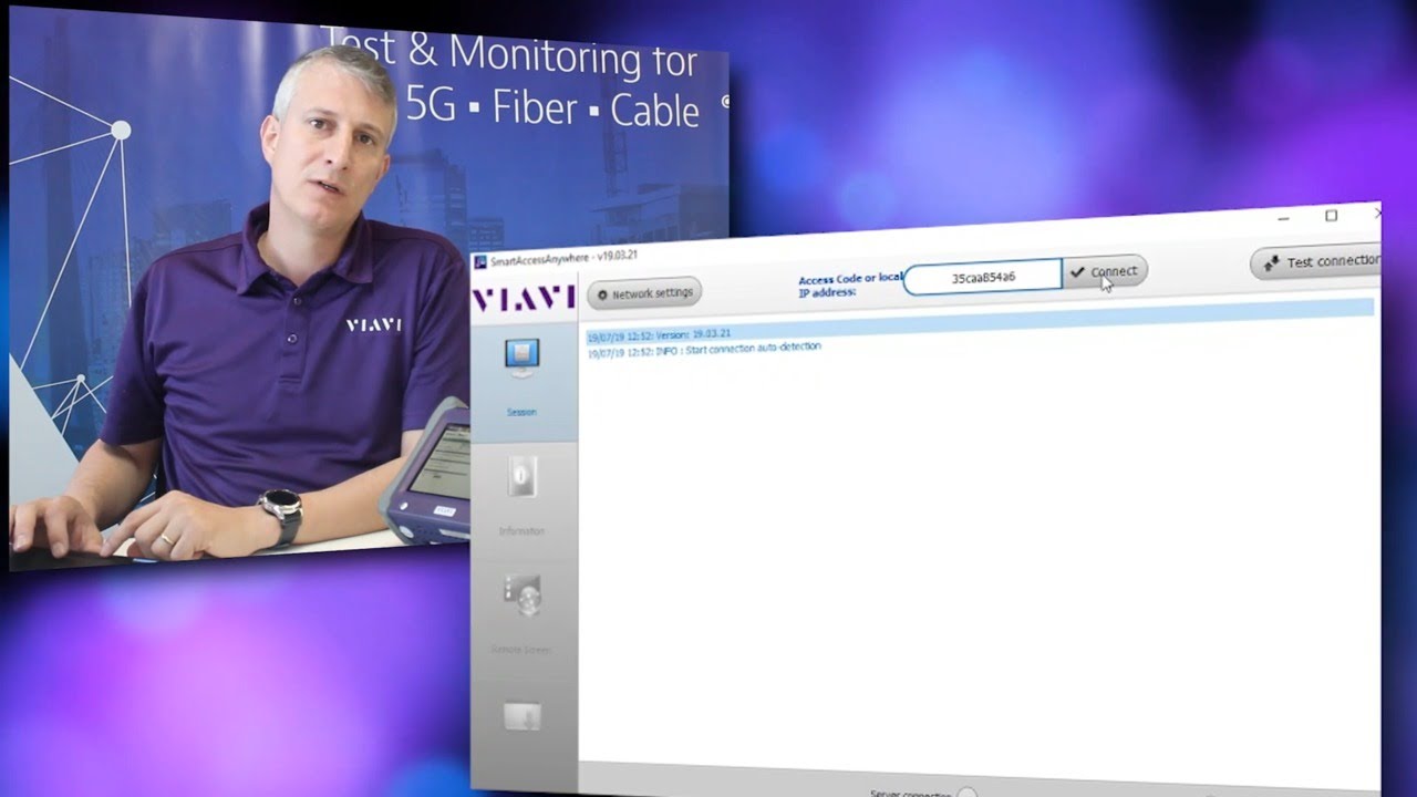 VIAVI MTS-5800: Como utilizar o SmartAccessAnywhere no MTS 5800